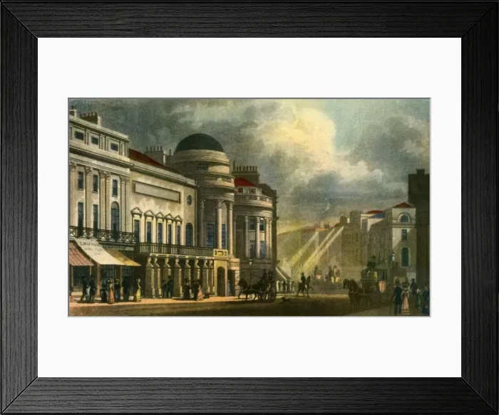 Framed Print : The Harmonic Institution, 1828, (1942). Creator: William Wallis Framed Print : The Harmonic Institution, 1828, (1942). Creator: William Wallis