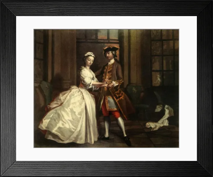 Framed Print : An Eighteenth-Century Rendezvous, c1744, (1942). Creator: Joseph Highmore Framed Print : An Eighteenth-Century Rendezvous, c1744, (1942). Creator: Joseph Highmore