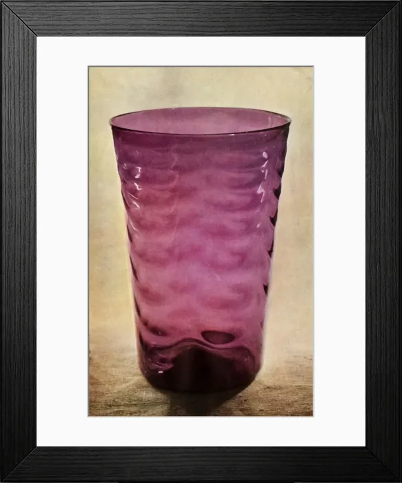 Framed Print : Large glass vase, 1946. Creator: Unknown Framed Print : Large glass vase, 1946. Creator: Unknown