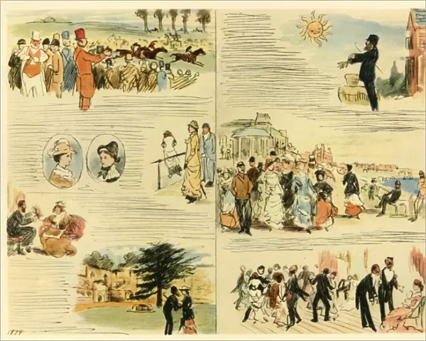 Scenes from a Victorian Summer, 1878, (1942). Creator: Randolph Caldecott