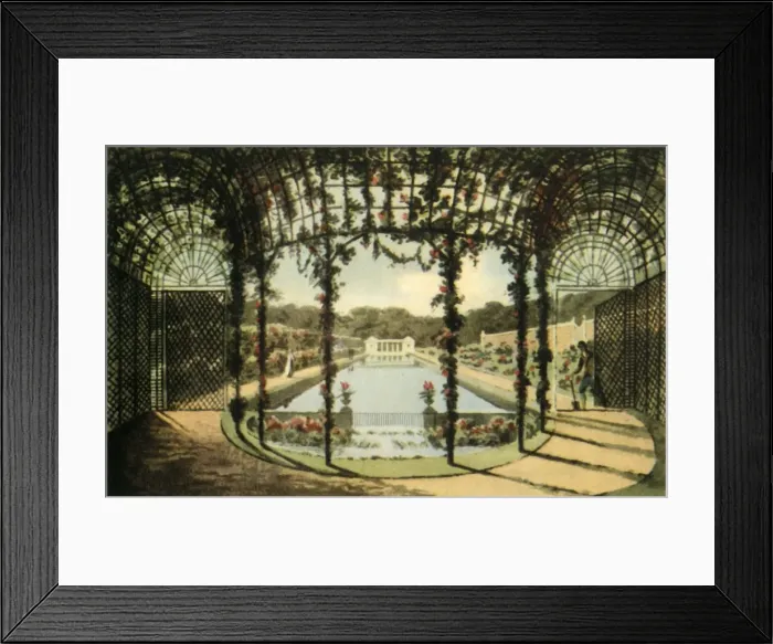 Framed Print : Design for a Flower Garden, 1803, (1944). Creator: Unknown Framed Print : Design for a Flower Garden, 1803, (1944). Creator: Unknown