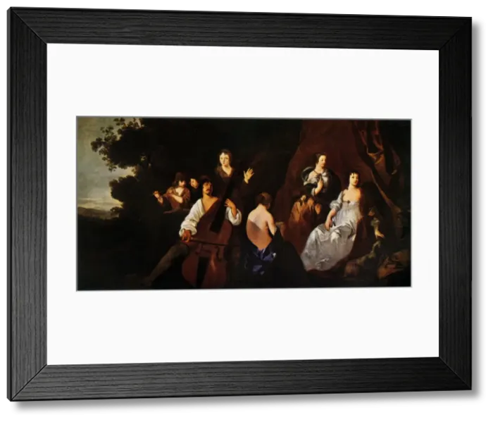 Framed Print : The Concert, c1650, (1944). Creator: Peter Lely Framed Print : The Concert, c1650, (1944). Creator: Peter Lely