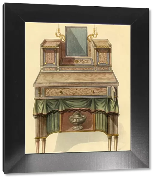 Dressing table in satinwood, 1804, (1946). Creator: Unknown