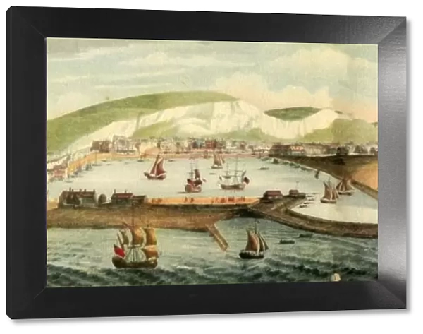 The South Prospect of Dover, in the County of Kent, 1749, (1942). Creators: Samuel Buck