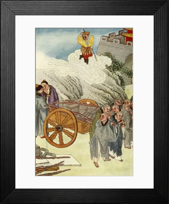 Framed Print : Buddhists as Slaves in Slow-Carts Country, 1922. Creator: Unknown Framed Print : Buddhists as Slaves in Slow-Carts Country, 1922. Creator: Unknown