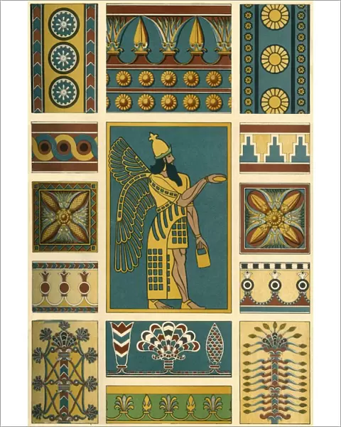Assyrian decoration, (1898). Creator: Unknown