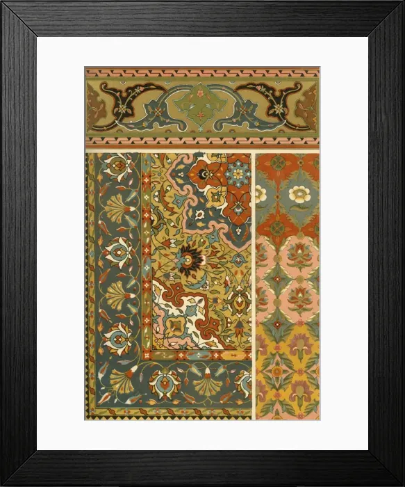 Framed Print : Persian weaving and iIllumination, (1898). Creator: Unknown Framed Print : Persian weaving and iIllumination, (1898). Creator: Unknown