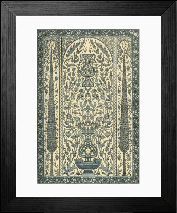 Framed Print : Egyptian glazed wall decoration, (1898). Creator: Unknown Framed Print : Egyptian glazed wall decoration, (1898). Creator: Unknown