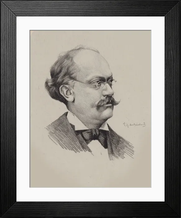 Framed Print : Portrait of the Composer Charles Lecocq (1832-1918). Creator: Archainbaud, P. G Framed Print : Portrait of the Composer Charles Lecocq (1832-1918). Creator: Archainbaud, P. G