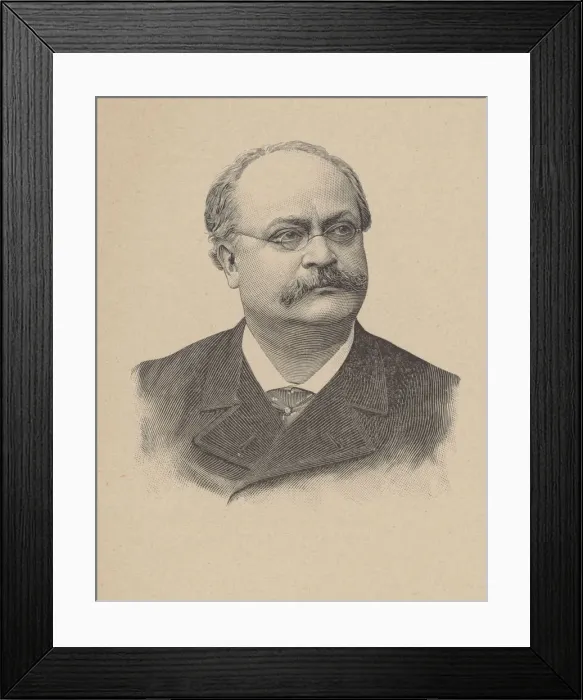 Framed Print : Portrait of the Composer Charles Lecocq (1832-1918). Creator: Anonymous Framed Print : Portrait of the Composer Charles Lecocq (1832-1918). Creator: Anonymous