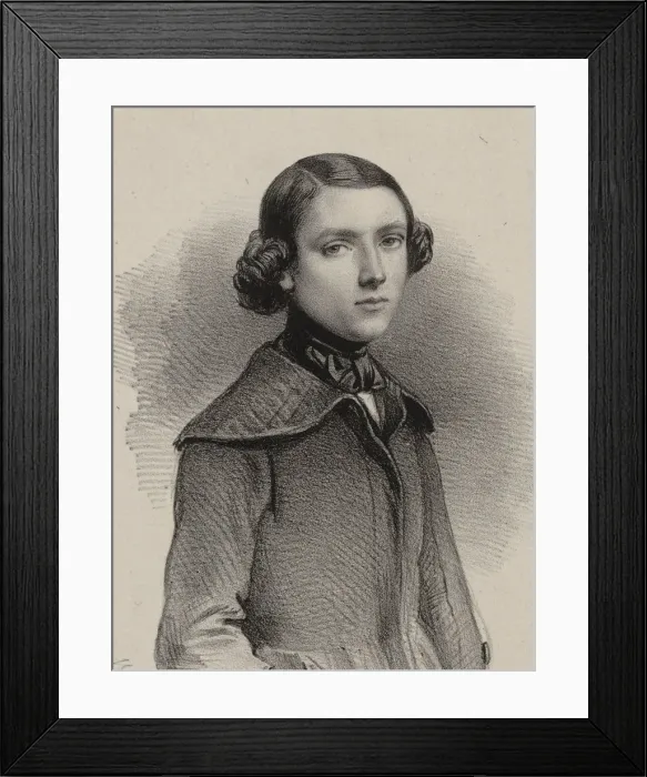Framed Print : Portrait of the organist and composer Louis James Alfred Lefebure-Wely (1817-1869), 1840 Framed Print : Portrait of the organist and composer Louis James Alfred Lefebure-Wely (1817-1869), 1840