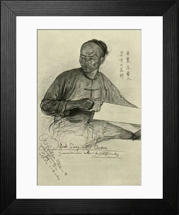 Framed Print : Mock Sang - carpenter on the Knivsberg, 1898. Creator: Christian Wilhelm Allers Framed Print : Mock Sang - carpenter on the Knivsberg, 1898. Creator: Christian Wilhelm Allers