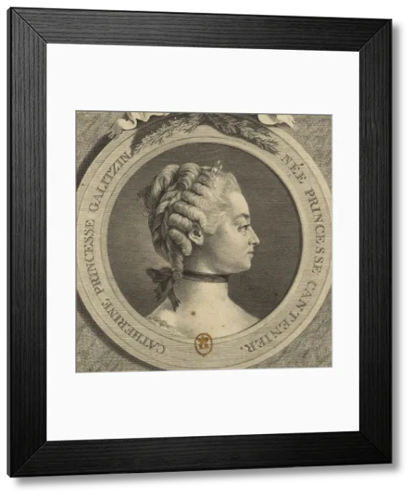 Framed Print : Portrait of Countess Ekaterina Dmitrievna Golitsyna (1720-1761), nee Cantemir Framed Print : Portrait of Countess Ekaterina Dmitrievna Golitsyna (1720-1761), nee Cantemir