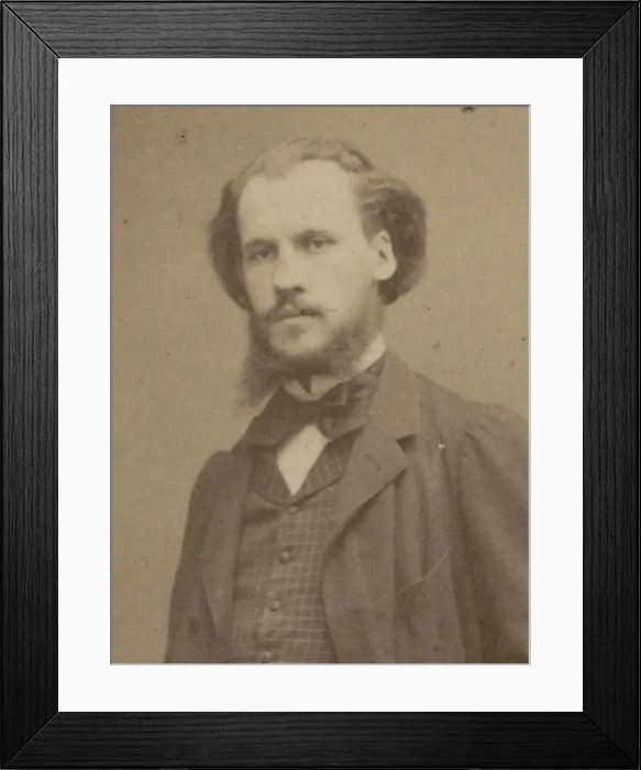 Framed Print : Portrait of the Composer Charles Lenepveu (1840-1910), 1870. Creator: Carjat, Etienne