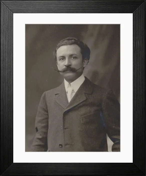 Framed Print : Portrait of the Composer Xavier Leroux (1863-1919), c. 1910. Creator: Anonymous Framed Print : Portrait of the Composer Xavier Leroux (1863-1919), c. 1910. Creator: Anonymous