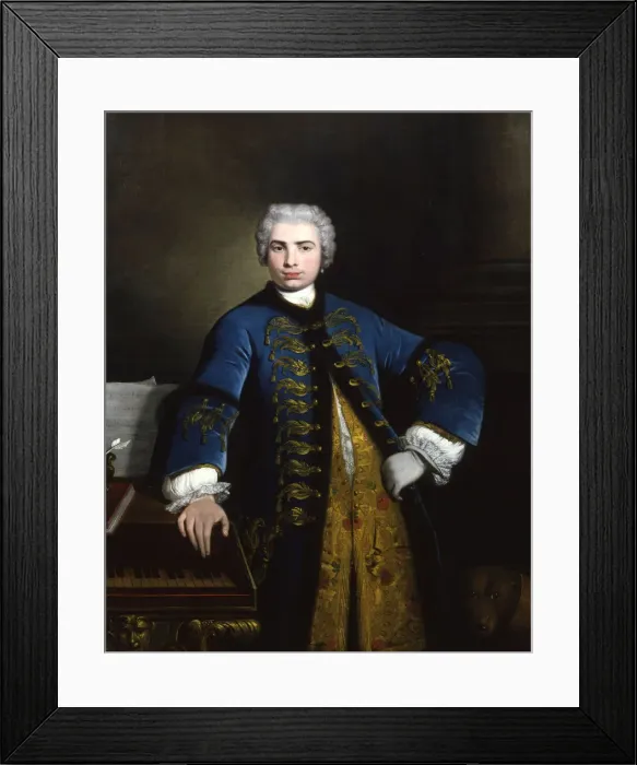 Framed Print : Portrait of the singer Farinelli (Carlo Broschi) (1705-1782), 1734. Creator: Nazari Framed Print : Portrait of the singer Farinelli (Carlo Broschi) (1705-1782), 1734. Creator: Nazari