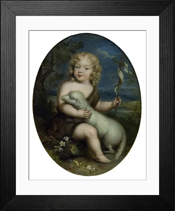Framed Print : Louis Alexandre de Bourbon, comte de Toulouse (1678-1737) as John the Baptist, c. 1680 Framed Print : Louis Alexandre de Bourbon, comte de Toulouse (1678-1737) as John the Baptist, c. 1680