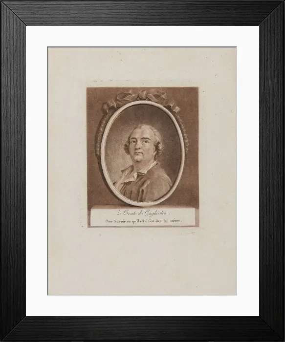 Framed Print : Portrait of Joseph Balsamo, comte de Cagliostro, 18th century. Creator: Anonymous Framed Print : Portrait of Joseph Balsamo, comte de Cagliostro, 18th century. Creator: Anonymous