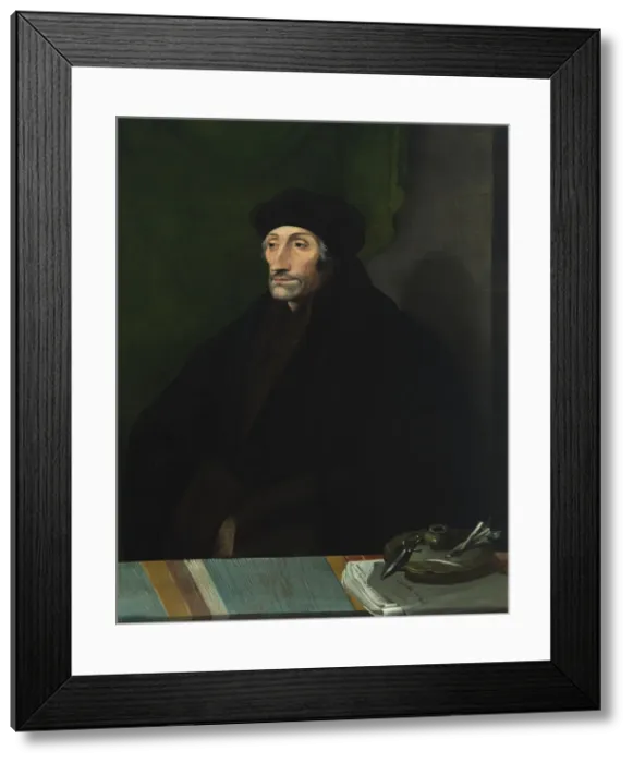 Framed Print : Portrait of Erasmus of Rotterdam (1467-1536), 16th century. Creator: Anonymous Framed Print : Portrait of Erasmus of Rotterdam (1467-1536), 16th century. Creator: Anonymous