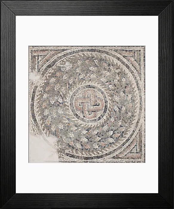 Framed Print : The floor mosaic of the synagogue at Bova Marina, 4th century. Creator: Classical Antiquities Framed Print : The floor mosaic of the synagogue at Bova Marina, 4th century. Creator: Classical Antiquities