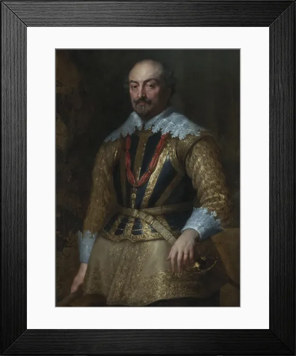 Framed Print : Portrait of John VIII of Nassau-Siegen (1583-1638), ca. 1628-1629. Creator: Dyck, Sir Anthony van Framed Print : Portrait of John VIII of Nassau-Siegen (1583-1638), ca. 1628-1629. Creator: Dyck, Sir Anthony van