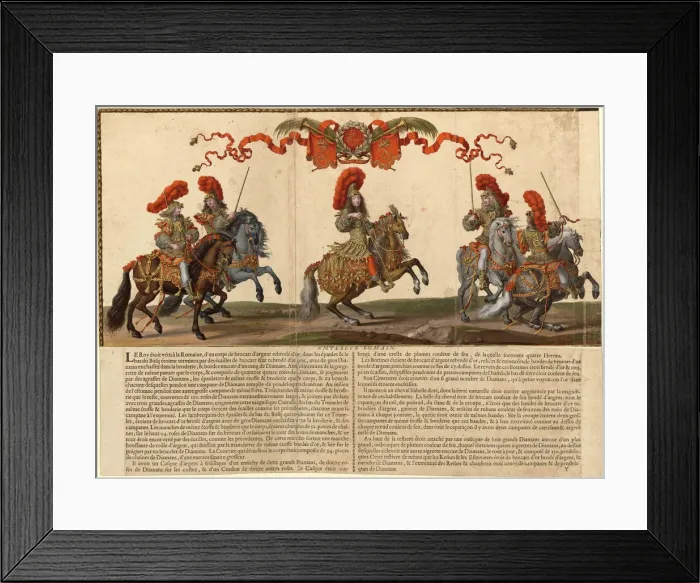 Framed Print : Grand Cavalcade Given in Paris in 1662, 1670. Creator: Silvestre, Israel, the Younger Framed Print : Grand Cavalcade Given in Paris in 1662, 1670. Creator: Silvestre, Israel, the Younger