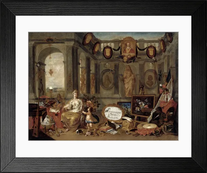 Framed Print : Allegory of Europe, 1689. Creator: Kessel, Ferdinand van (1648-1696) Framed Print : Allegory of Europe, 1689. Creator: Kessel, Ferdinand van (1648-1696)