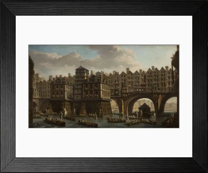 Framed Print : Sailors Jousting, Between the Pont Notre Dame and the Pont-Au-Change, Paris, 1756 Framed Print : Sailors Jousting, Between the Pont Notre Dame and the Pont-Au-Change, Paris, 1756