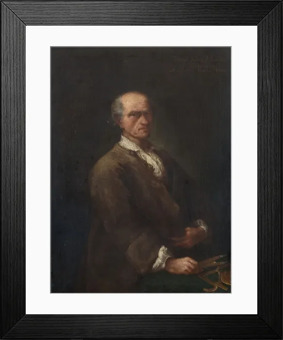 Framed Print : Portrait of Bartolomeo Ferracina (1692-1777), ca 1770. Creator: Longhi, Alessandro (1733-1813) Framed Print : Portrait of Bartolomeo Ferracina (1692-1777), ca 1770. Creator: Longhi, Alessandro (1733-1813)