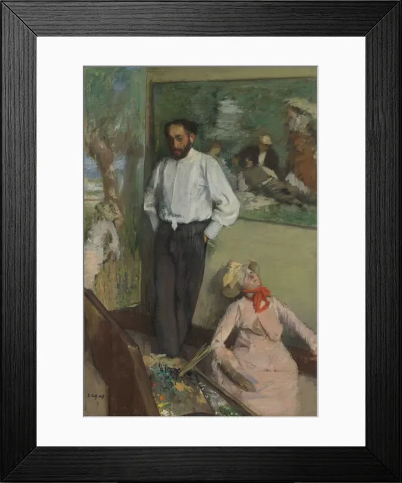 Framed Print : Portrait of Henri Michel-Levy (1844-1914), ca 1878. Creator: Degas, Edgar (1834-1917) Framed Print : Portrait of Henri Michel-Levy (1844-1914), ca 1878. Creator: Degas, Edgar (1834-1917)