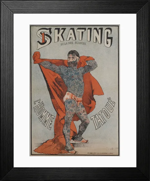 Framed Print : L Homme tatoue (The Tattooed Man). Creator: Anonymous Framed Print : L Homme tatoue (The Tattooed Man). Creator: Anonymous