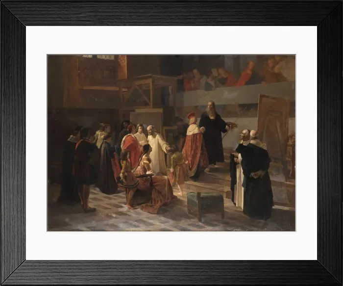 Framed Print : Ludovico il Moro visiting Leonardo da Vinci in the Refectory of the Santa Maria delle Framed Print : Ludovico il Moro visiting Leonardo da Vinci in the Refectory of the Santa Maria delle
