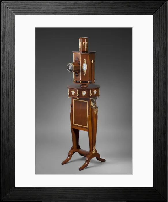 Framed Print : Magic lantern, c. 1790. Creator: Anonymous master Framed Print : Magic lantern, c. 1790. Creator: Anonymous master