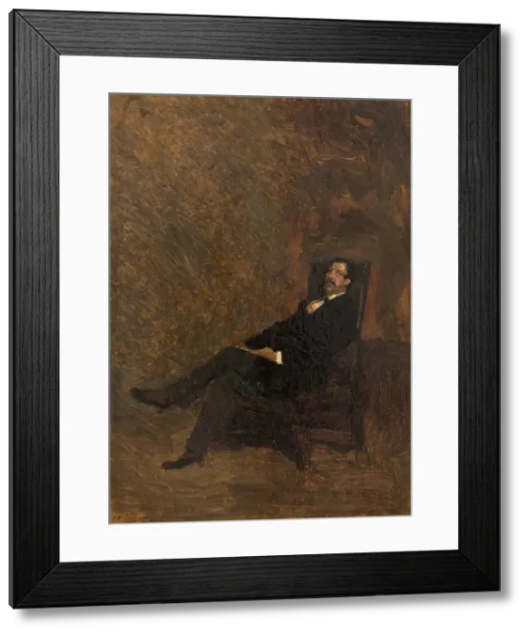 Framed Print : Jean Hippolyte Cartier de Villemessant (1810-1879). Creator: De Nittis, Giuseppe (1846-1884) Framed Print : Jean Hippolyte Cartier de Villemessant (1810-1879). Creator: De Nittis, Giuseppe (1846-1884)