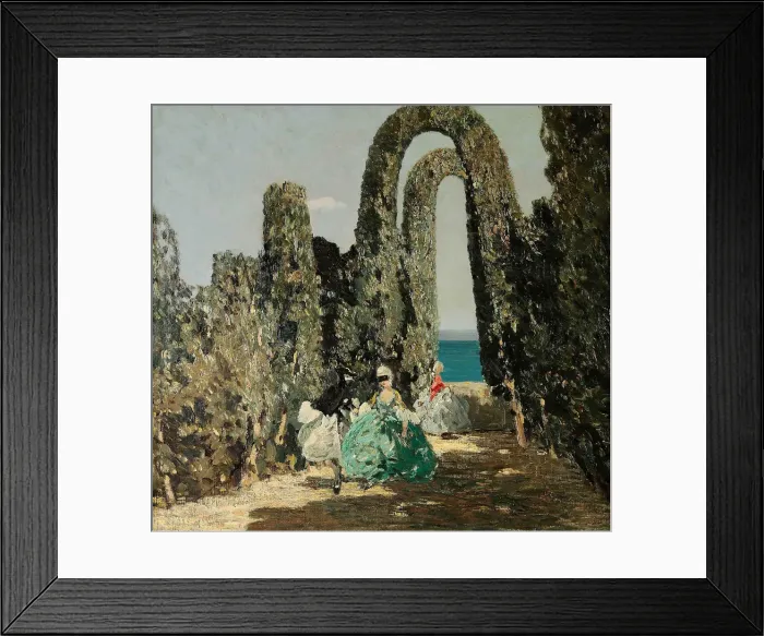 Framed Print : Dame mascherate, c. 1909. Creator: Ciardi, Emma (1879-1933) Framed Print : Dame mascherate, c. 1909. Creator: Ciardi, Emma (1879-1933)