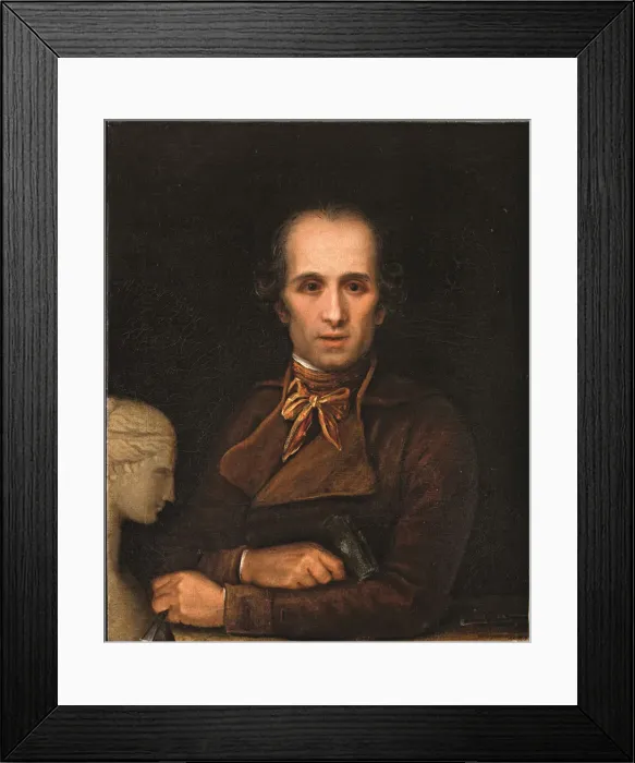Framed Print : Self-Portrait, 1799. Creator: Canova, Antonio (1757-1822) Framed Print : Self-Portrait, 1799. Creator: Canova, Antonio (1757-1822)