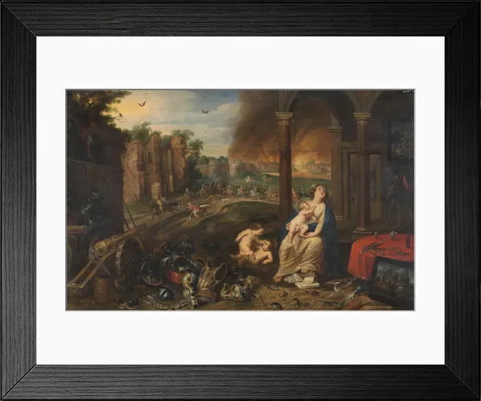 Framed Print : The Allegory of Touch. Creator: Wouters, Frans (1612-1659) Framed Print : The Allegory of Touch. Creator: Wouters, Frans (1612-1659)