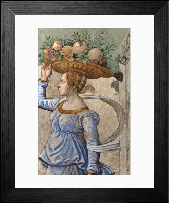Framed Print : Canephora (Basket-bearer), Late 15th cen Creator: Ghirlandaio, Domenico, (Circle) Framed Print : Canephora (Basket-bearer), Late 15th cen Creator: Ghirlandaio, Domenico, (Circle)