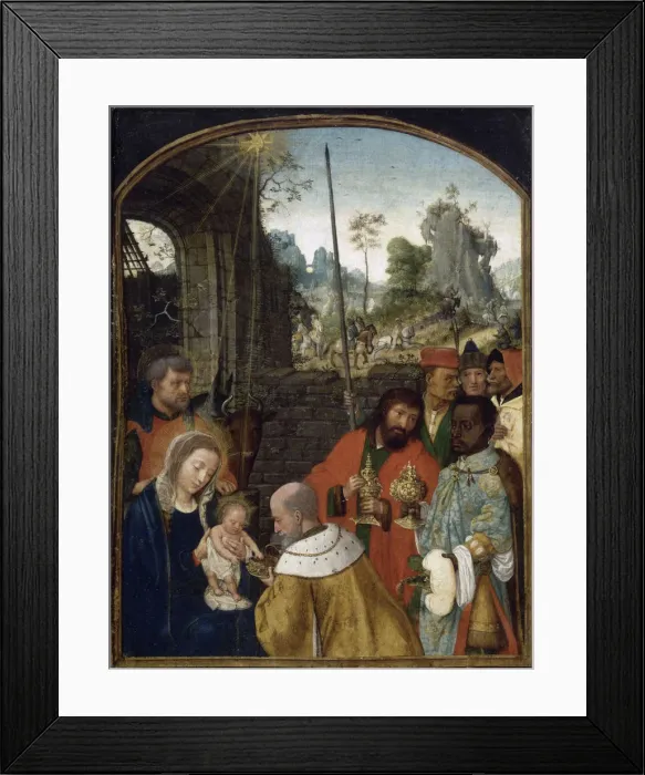 Framed Print : The Adoration of the Magi, First Half of 16th cen Creator: Bening, Simon (c. 1483-1561) Framed Print : The Adoration of the Magi, First Half of 16th cen Creator: Bening, Simon (c. 1483-1561)
