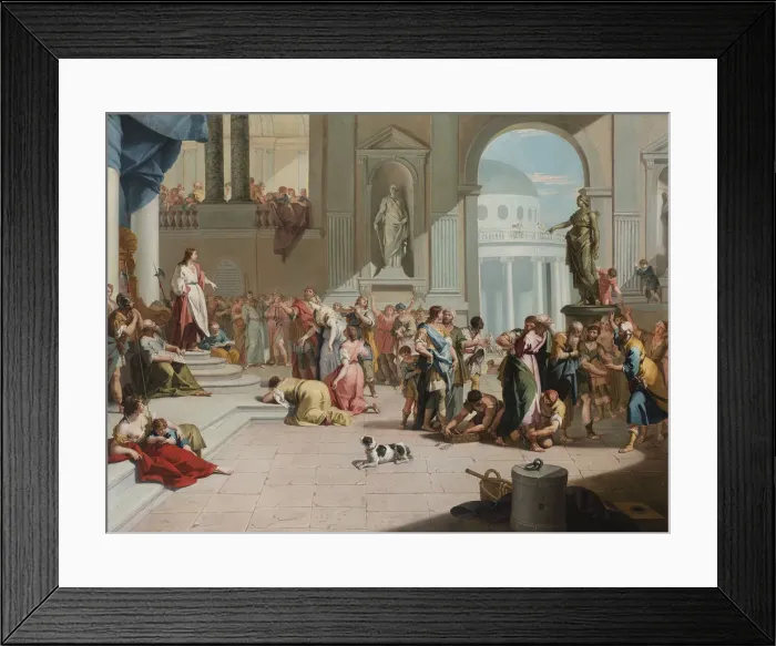 Framed Print : The liberation of Susanna by Daniel. Creator: Ricci, Sebastiano (1659-1734)