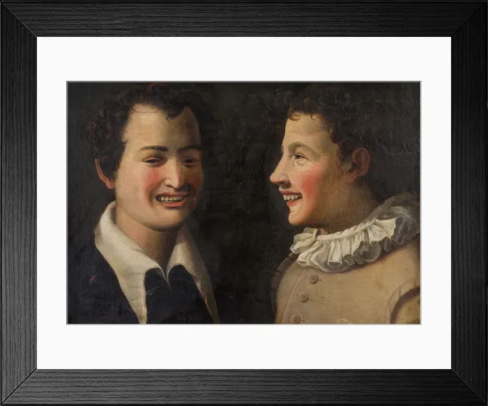 Framed Print : Due giovani che ridono (Two boys laughing), Second half of the16th cen Creator: Campi Framed Print : Due giovani che ridono (Two boys laughing), Second half of the16th cen Creator: Campi
