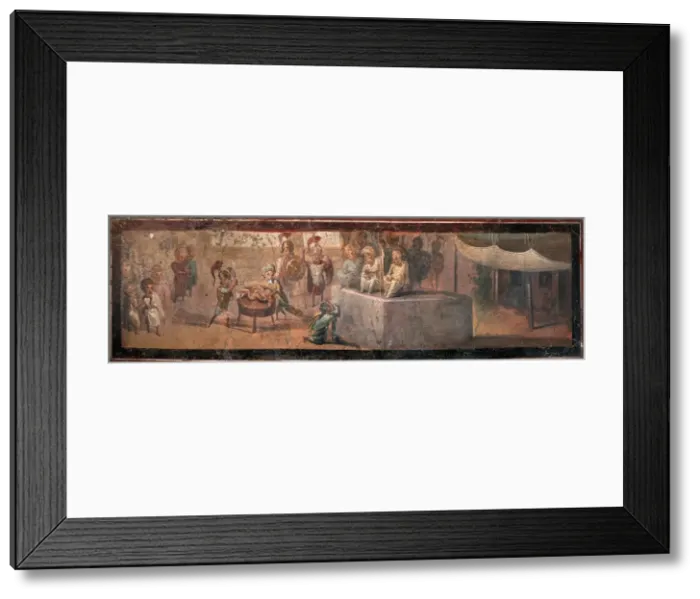 Framed Print : The Judgment of Solomon, 1st millennium. Creator: Roman-Pompeian wall painting Framed Print : The Judgment of Solomon, 1st millennium. Creator: Roman-Pompeian wall painting