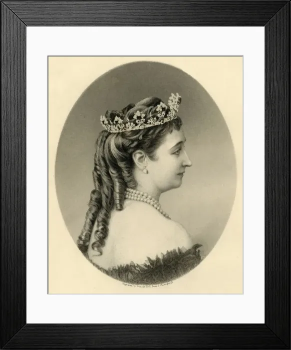 Framed Print : Eugenie, Empress Regent of France, c1872. Creator: Francis Holl Framed Print : Eugenie, Empress Regent of France, c1872. Creator: Francis Holl