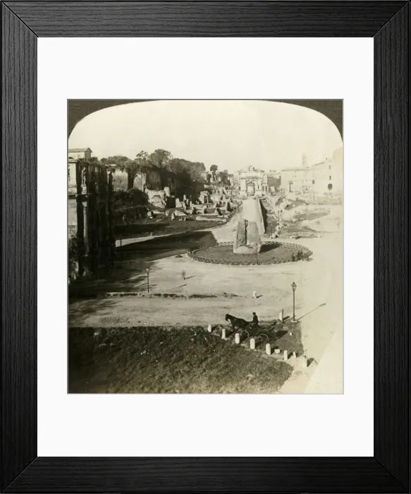 Framed Print : Via Sacra, road of triumphal pageants, W. from Colosseum, Rome, c1909. Creator: Unknown Framed Print : Via Sacra, road of triumphal pageants, W. from Colosseum, Rome, c1909. Creator: Unknown
