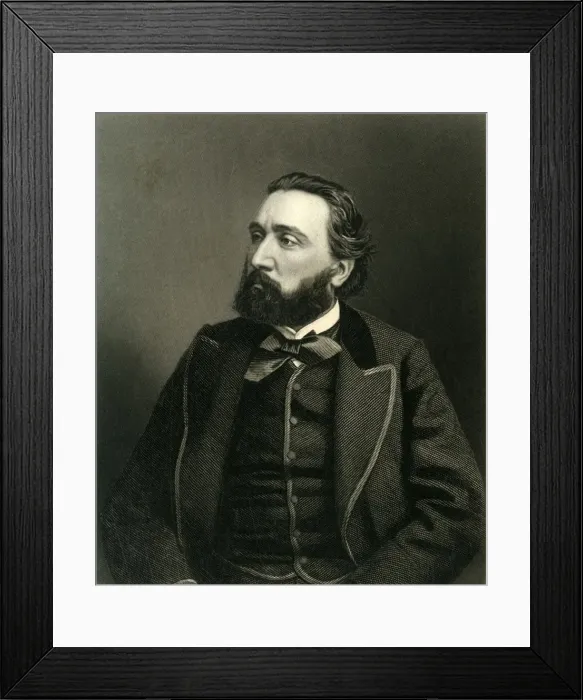 Framed Print : Gambetta, c1872. Creator: William Holl Framed Print : Gambetta, c1872. Creator: William Holl