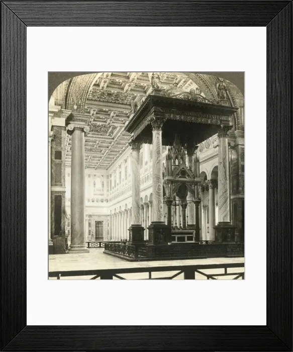Framed Print : Splendid altar of St. Pauls - outside the walls, Rome, c1909. Creator: Unknown Framed Print : Splendid altar of St. Pauls - outside the walls, Rome, c1909. Creator: Unknown