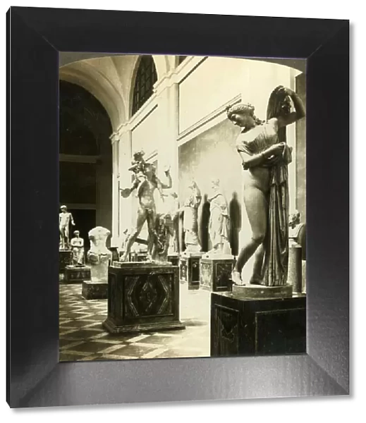 Beautiful Venus of Gallipede, gallery of ancient statues Museum, Naples, Italy, c1909