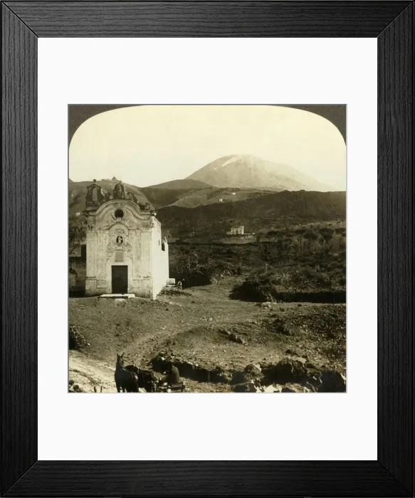 Framed Print : On the Road to Vesuvius (east), Italy, c1909. Creator: Unknown Framed Print : On the Road to Vesuvius (east), Italy, c1909. Creator: Unknown