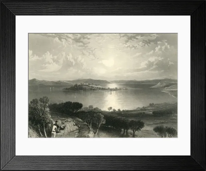 Framed Print : Lake of Constanz, c1872. Creator: A Willmore Framed Print : Lake of Constanz, c1872. Creator: A Willmore