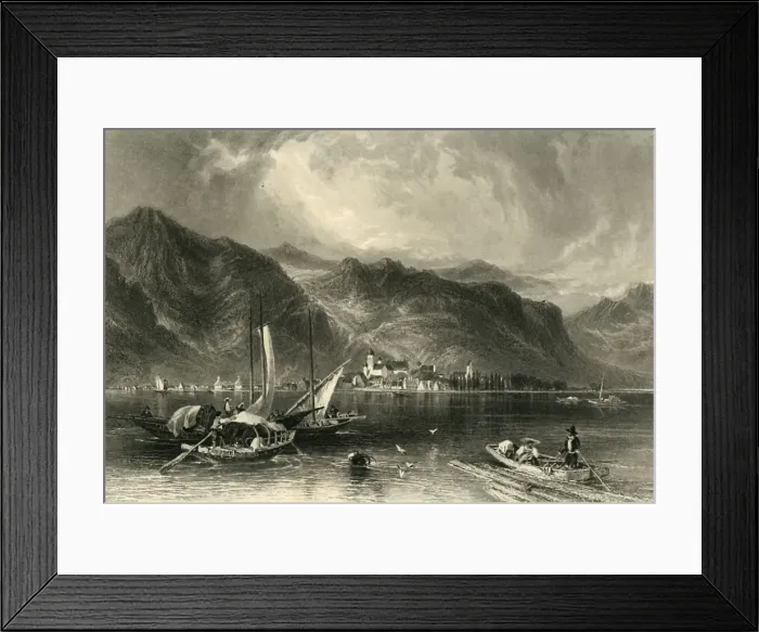 Framed Print : Bregenz, c1872. Creator: E I Roberts Framed Print : Bregenz, c1872. Creator: E I Roberts